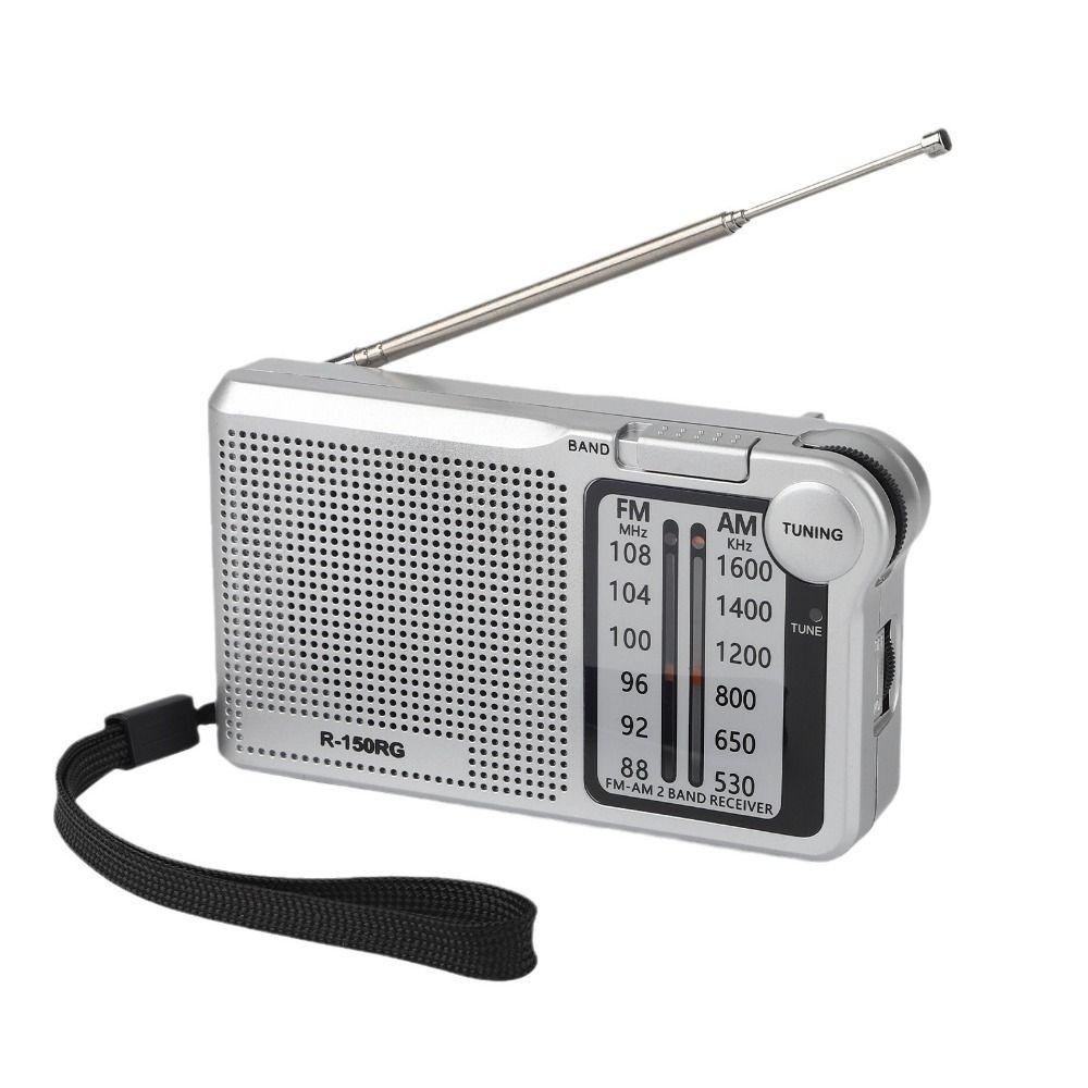 150RG AM/FM Radio Rechargeable Small Radio Pointer Radio Pocket Radio  Outdoor Use