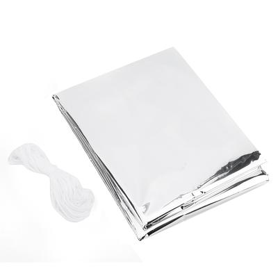 Tenda de Sobrevivência para Emergências Terremoto Tempo Frio Térmica Refletiva Tenda Externa Prata Individual