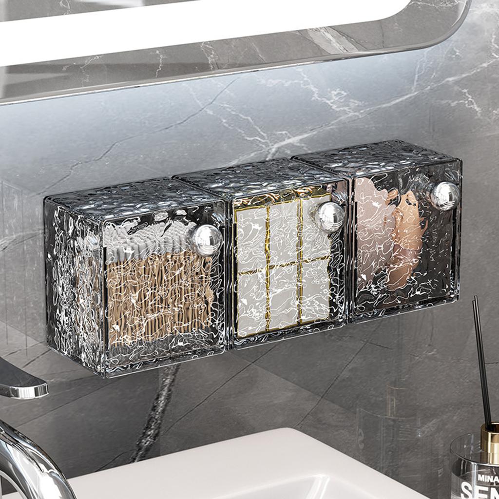 Praktische Wandmontierte Badezimmer Aufbewahrungsbox Platzsparende Organizer für Toilettenartikel und Kosmetik Einfache Installation