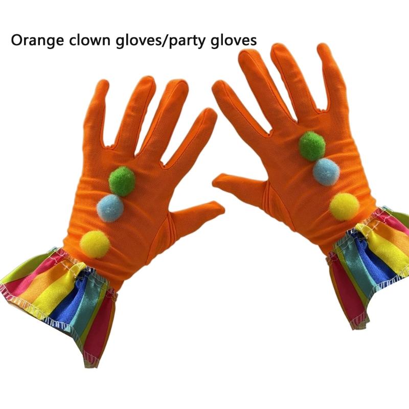 Christmas Gloves Colorful Festive Party Accessories Warm Soft Breathable Fabric For Holiday Cosplay Winter Event