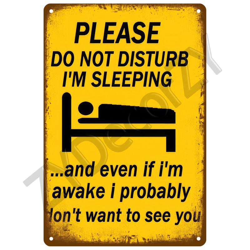 Plaque Tin Sign Plate Home Wall Decor For Bar Club Man Cave Art Warning Metal Sign Vintage Danger Beware Painting Poster Gift