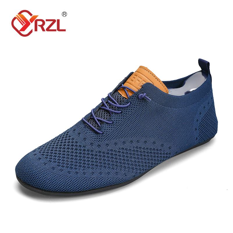 YRZL Men's Shoes Breathable Casual Driving Shoes Indoor Outdoor Men Shoes Loafers Lightweight Comfortable Soft Sole Walking Shoe