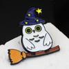 Pumpkin Skeleton Brooch Zinc Zinc Zinc Alloy Flying Broomstick Cat Brooch Cartoon Pin  Unisex