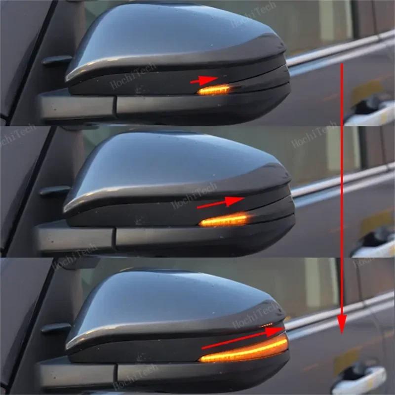 Smoked Lens Side Mirror Sequential Turn Signal Light For Toyota RAV4 XA40 4Runner Highlander XU50 Kluger Noah R80