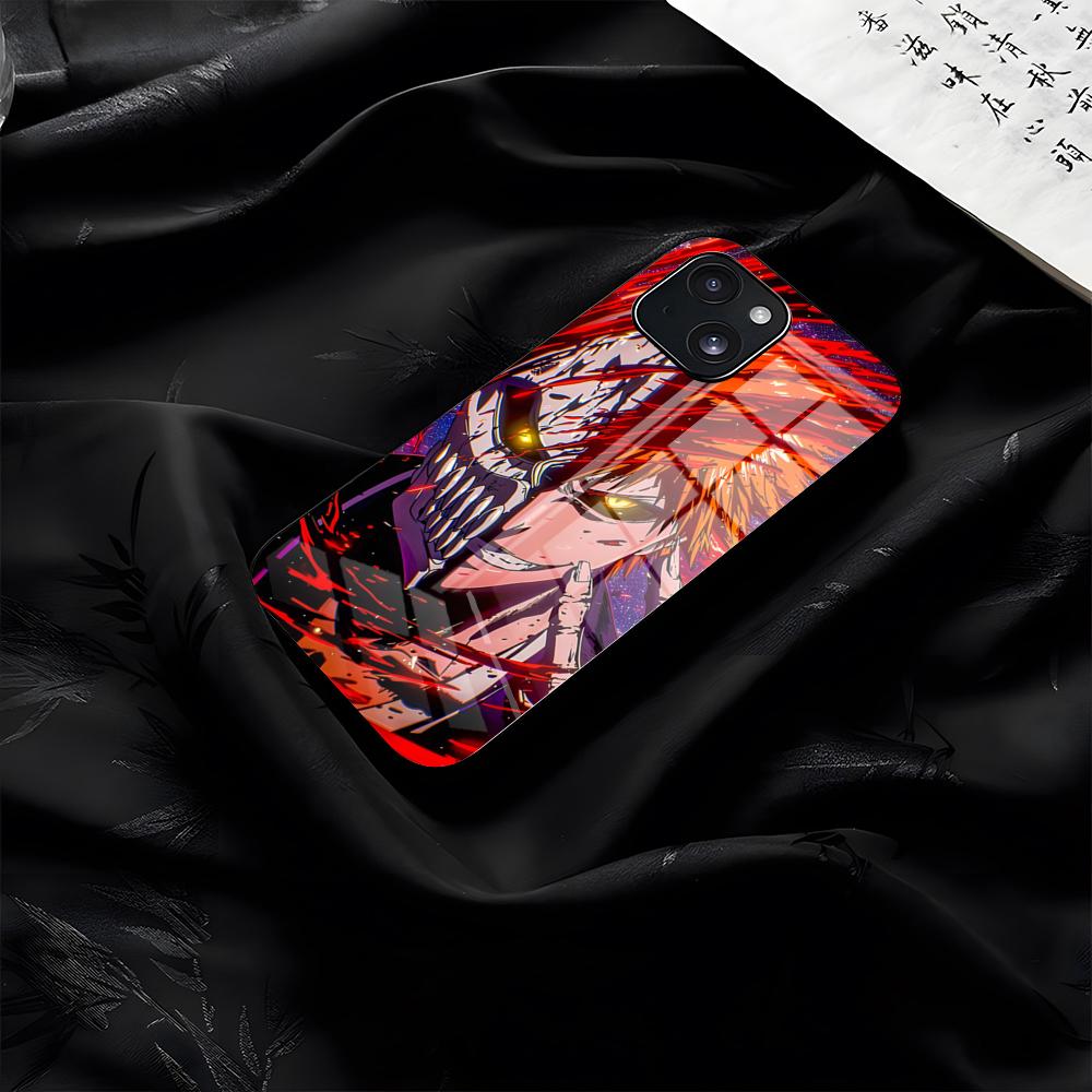 B-Bleach Phone Case For IPhone 17 Pro Max 16 15 14 Pro Max 13 11 Plus Glass Cover