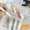 25 Color Highlighter Double Tip Markers Pen Set for Student Hand Account Pen Painting Graffiti School Office Stationery Supplies