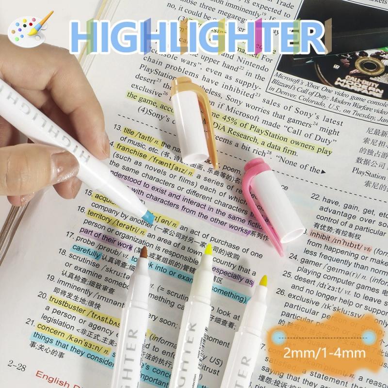25 Color Highlighter Double Tip Markers Pen Set for Student Hand Account Pen Painting Graffiti School Office Stationery Supplies