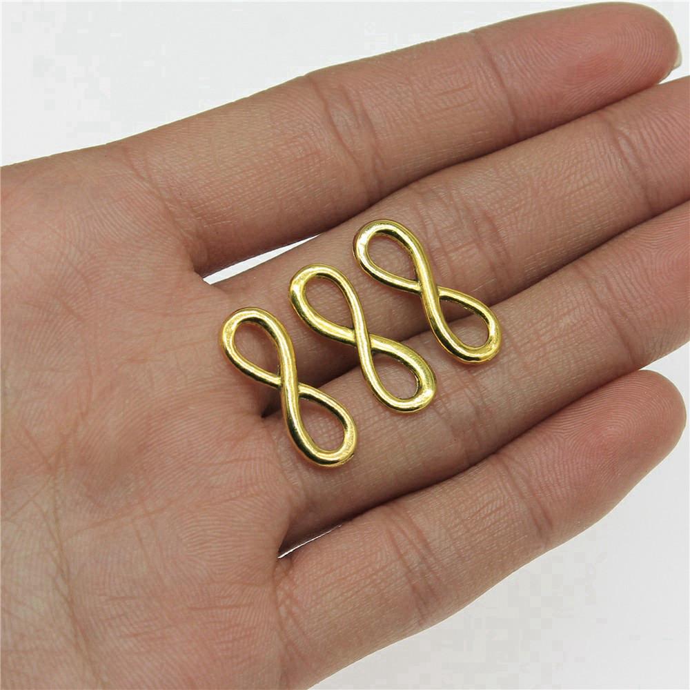 Accessories Parts Infinity Heart Love Connector Minimalist Jewelry Components QA027