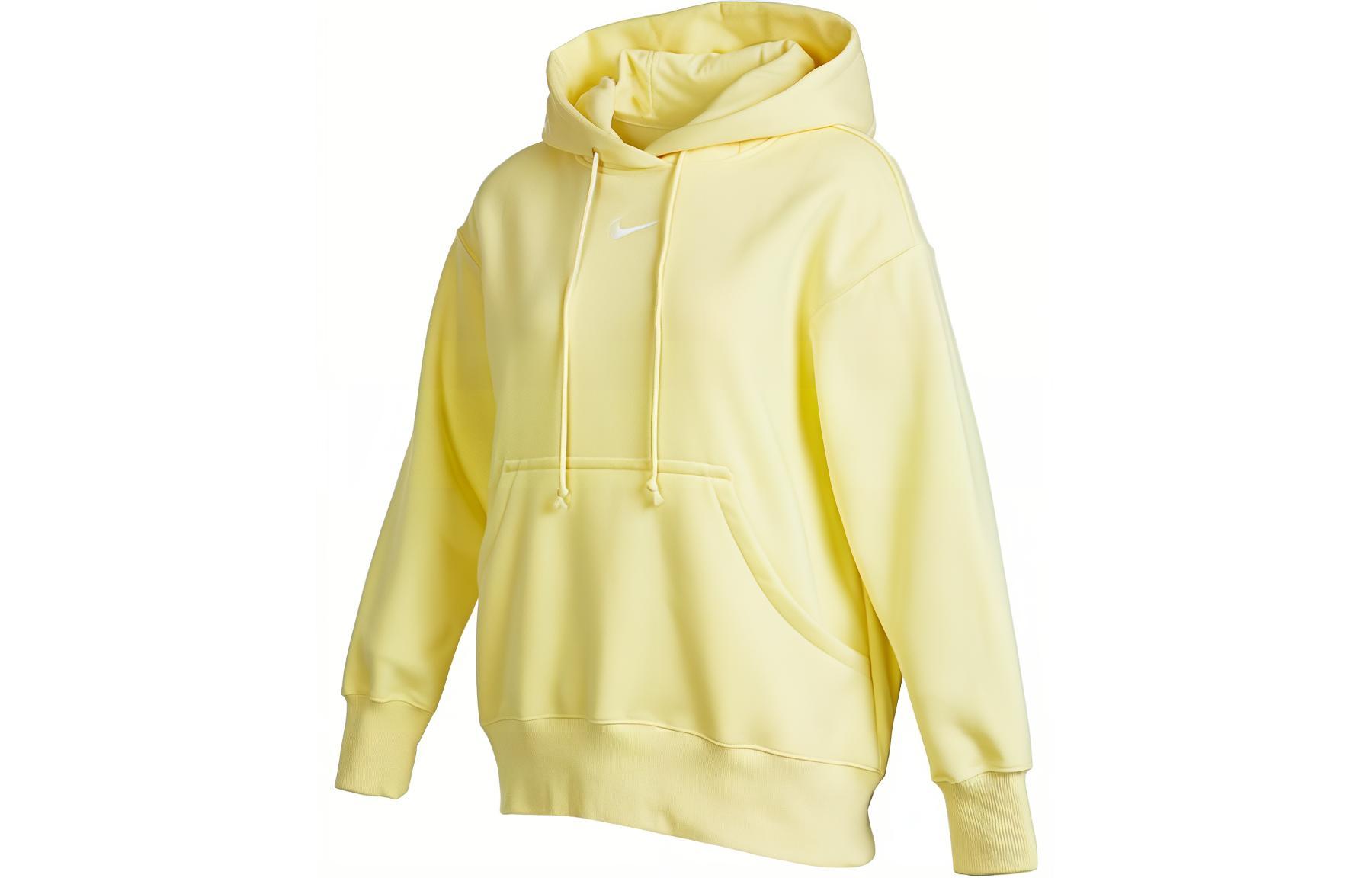 Nike Sweatshirts Women s Yellow Hooded Moderate Other DQ5861-706 L