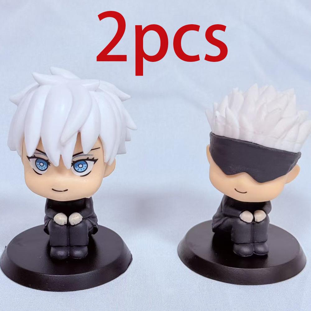 1-5pcsOriginal Jujutsu Kaisen Anime Figure Look Up Kkotsu Yuta Geto Suguru Anime Figure Q Version Cute Model Toys