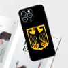 German Federal Eagle Phone Case, Black Red Gold Flag Designfor iPhone 17 16 15 14 13 12 11 Series Pro Max Plus