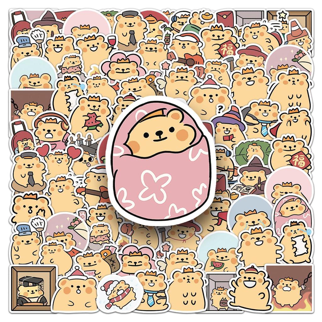 50 Cartoon-Sticker, niedliche Guka-Hand-Account-Kreationen, kreative dekorative Handyhüllen, Wasserbecher, kleine Mochi-Sticker