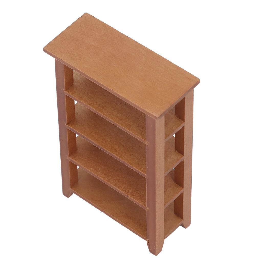 Doll House 4 Layers Shelf Vivid Lifelike Appearance Pure Color 1:12   Flower Stand for   Decoration Gifts