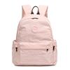 Outdoor Nylon Backpack Women Solid Color Backpack Student Schoolbag