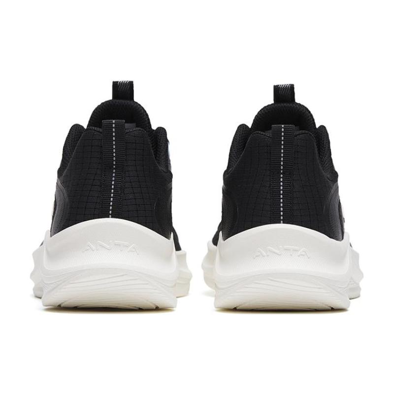 Anta Walk Slip Resistant, Abrasion Resistant, Breathable Low Top Running Shoes Women's Black Blue Sneakers 922315573-2