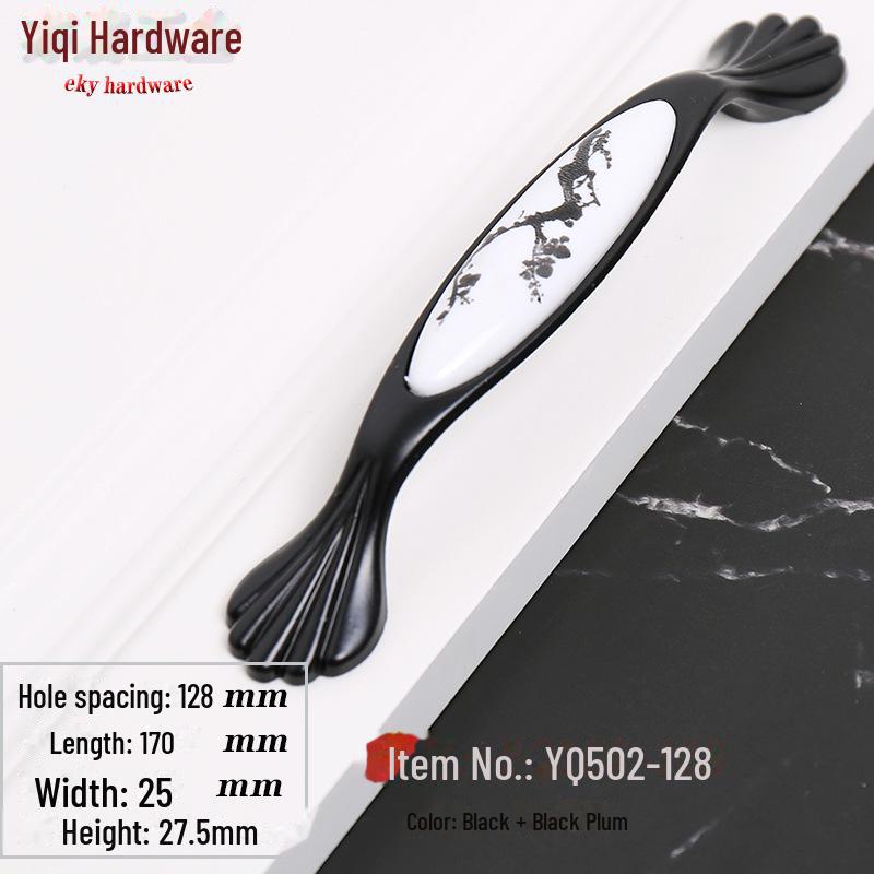 Czarno-biały europejski styl złoty uchwyt do drzwi do szafki, szafy, szuflady i szafki na buty