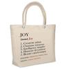 Beach Bag - PLANETEE - Insulated Joy Definition - Cotton - Large Capacity - Design Printed In France