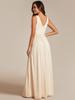 Ever-Pretty Women's Double V-Neck Sleeveless Floor Length Evening Dresses With Subtle Glitter