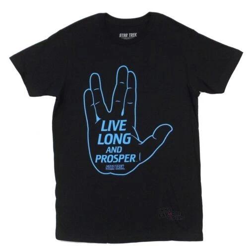 Star Trek Sprock Live Long And Prosper Licensed Adult T-Shirt L