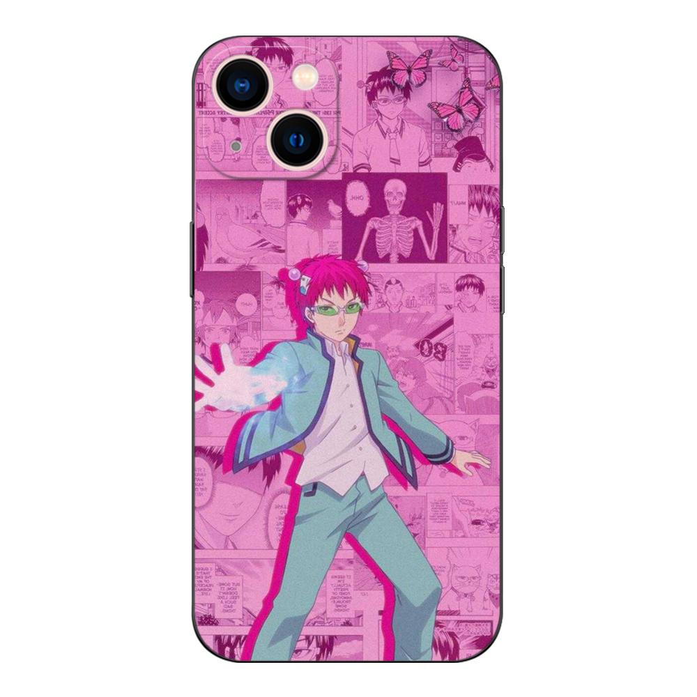 Black Tpu Case For OPPO A16 A16S A55 A94 F17 F19 Pro Reno 4 5 Lite 6 4G 5G saiki kusuo wallpaper