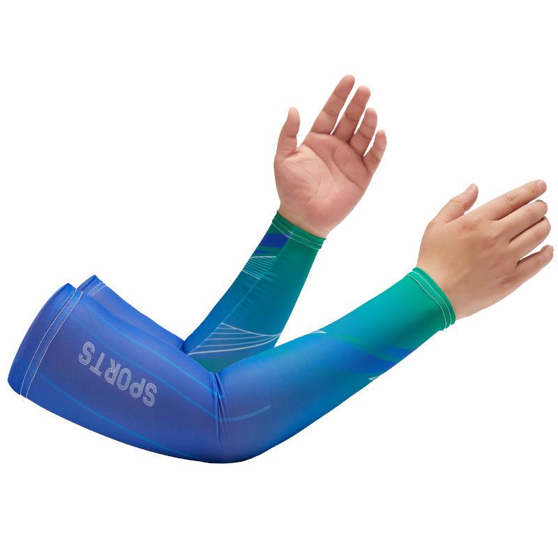 Ice Silk Sun Protection Arm Sleeves for Men & Women - Loose-Fit, Plus Size, Ideal for Summer Sports & Driving