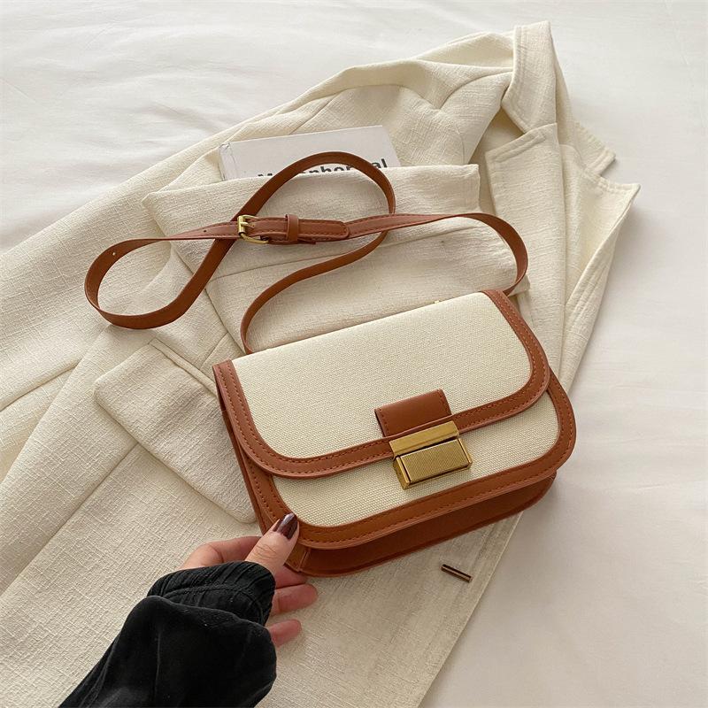 

Underarm small bag 2024 summer new trendy fashion shoulder bag retro texture women s bag casual messenger small square bag коричневий