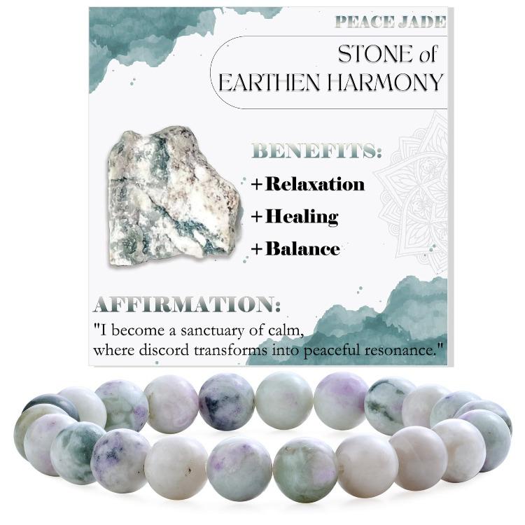 Regali Festivi Bracciale con Perle di Apatite Blu Pietra Naturale Gioielli alla Moda Rilassanti Per Uomo e Donna Accessorio Semplice Versatile per l'Uso Quotidiano
