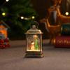 Light-Up Santa Claus Phone Booth Christmas Lantern Ornament
