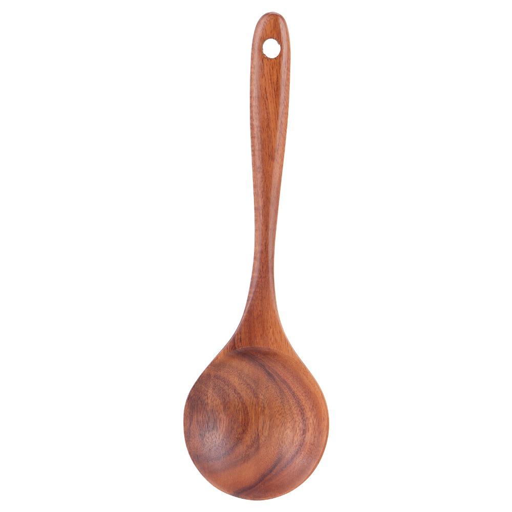 Wooden Seasoning Spoon Random color Kitchen Spoon Easy Grip Stirring Spoon  Family Dining