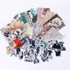 Journamm 60pcs/boxed Vintage Boxed Stickers for Scrapbooking Junk Journal School Supplies Creative Stationery DIY Deco Stickers