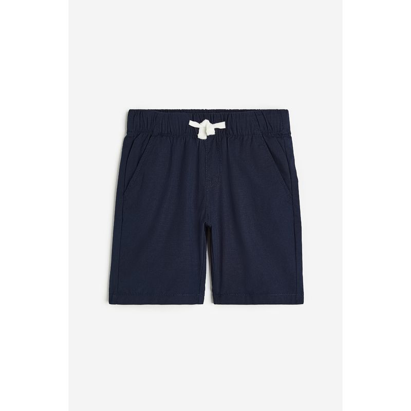 

HM Children s Clothing Boys Pants Autumn Soft Cotton Woven Fashion Shorts 1122703 Navy blue 120/53(5-6Y)