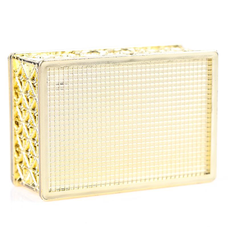 Plastová dutá zlatá fóliová bonboniéra Čokoládové darčekové krabičky Svadobná krabička