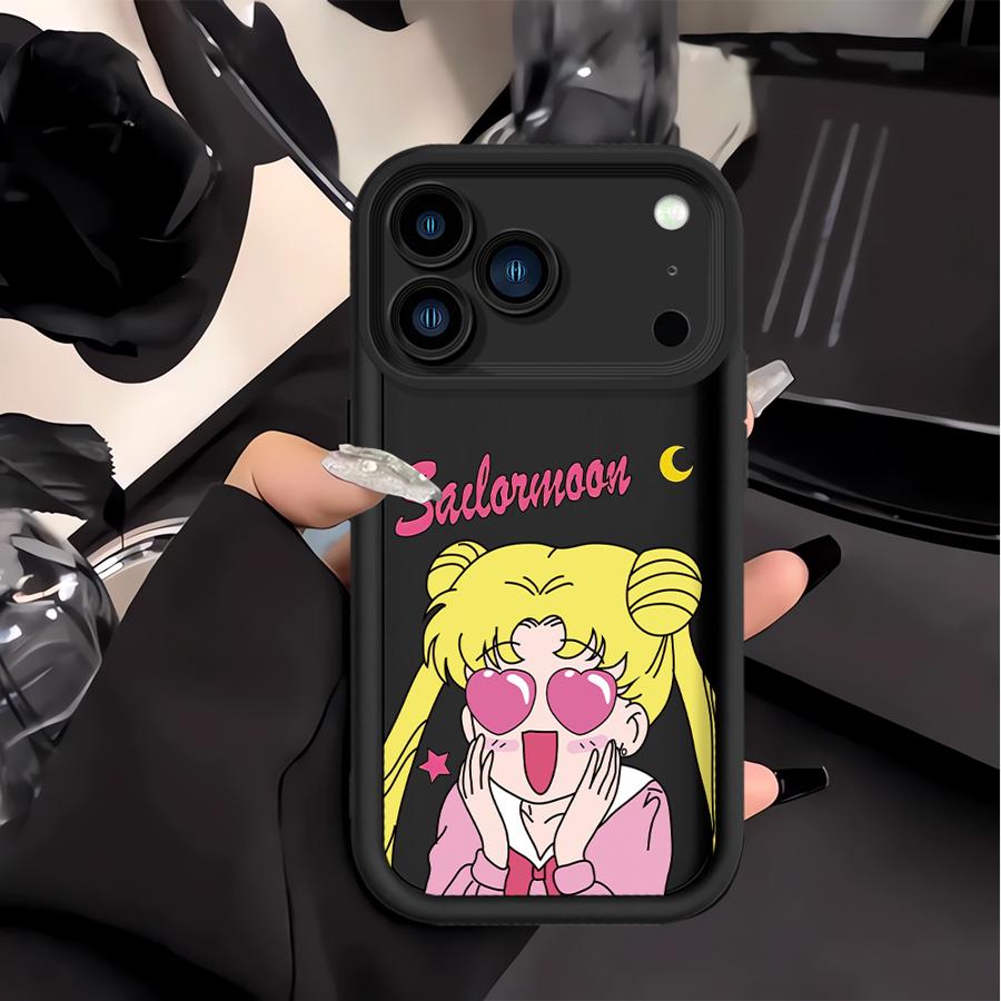 Case for Apple iPhone 17 Pro Max Air XR 15 14 Plus 16 11 12 13 Mini XS 16e Phone Cover Cartoon Sailor Moon