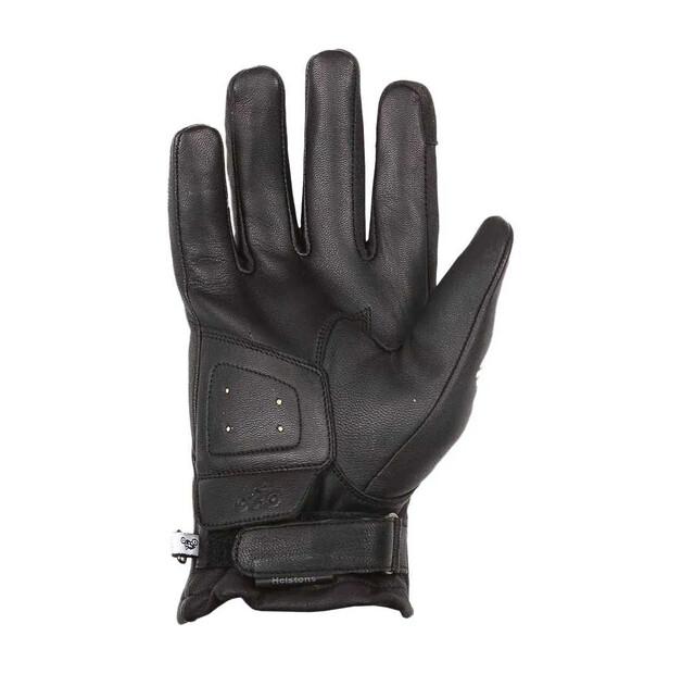 Helstons Kustom Hiver Skull Leather Motorcycle Gloves