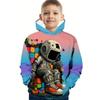 Cooler Gamepad-Print Jungen Casual Langarm Hoodies Jungen Sweatshirt Herbst Frühling Hoodie Tops Outdoor Bunte Kinderkleidung