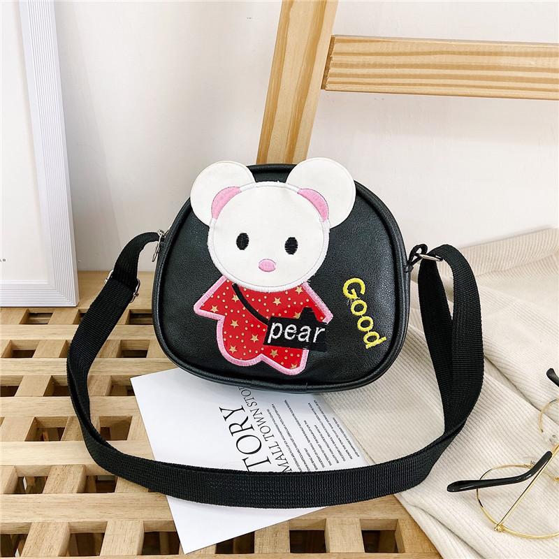 Mouse And Rabbit Shoulder Bag Adjustable Shoulder Strap Childrens Zipper Design