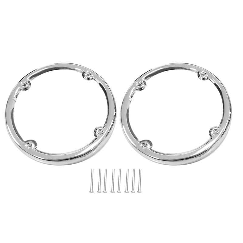 Precise Chrome Rear Tour-Pak Speaker Trim Accessories Parts Kit For Electra Street Glide Classic FLHTC серебряный