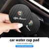 2 Pièces Sous-verres de Voiture Porte-gobelet d'Eau Tapis Antidérapants Accessoires Pour Alfa Romeo GT Stelvio F1 Brera Volante Tonale Gloria Disco