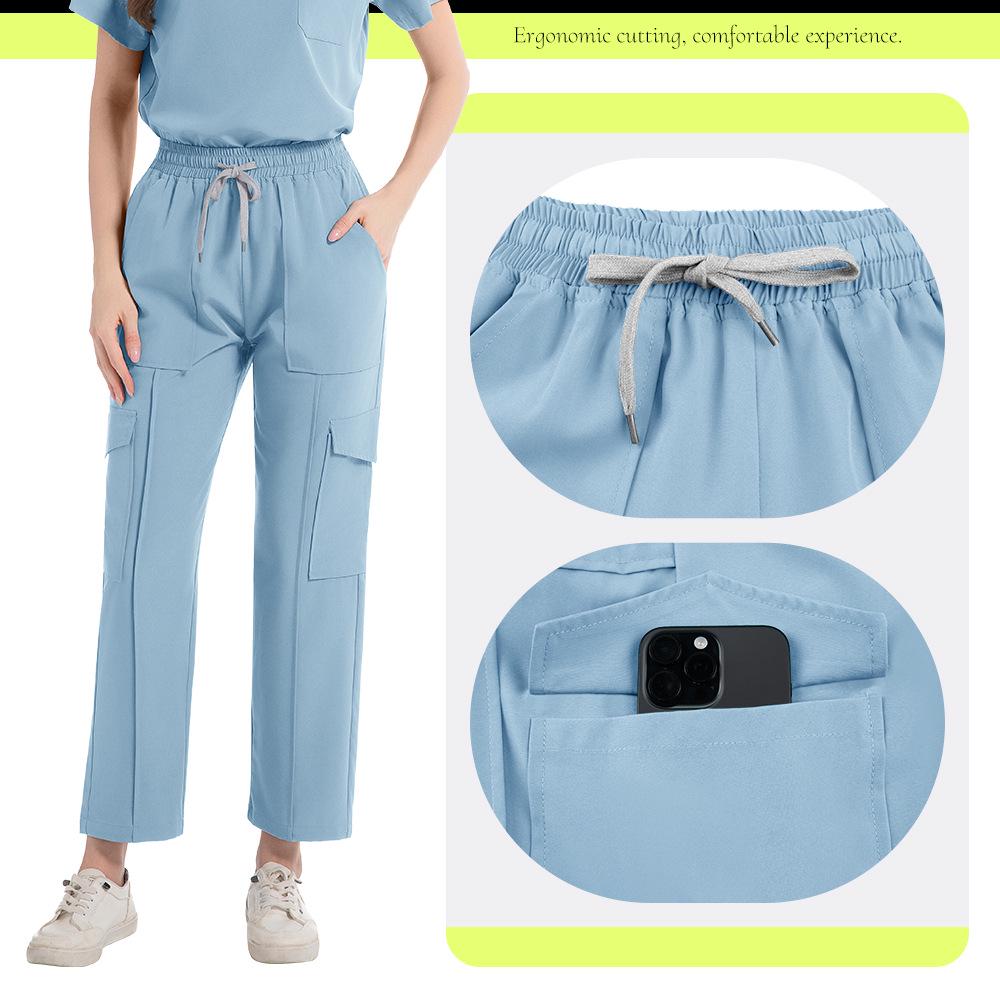 Children’s Hospital Nurse Uniform - Women's Breathable, Sweat-Absorbent Medical Scrub Set