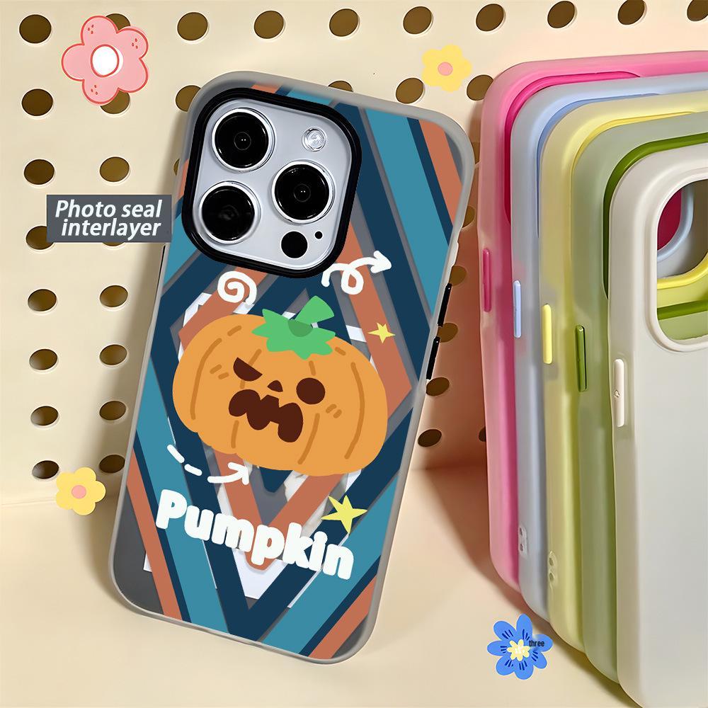 iPhone 17 Pro Max Halloween Pumpkin Ghost Case (Fits iPhone 15/14)