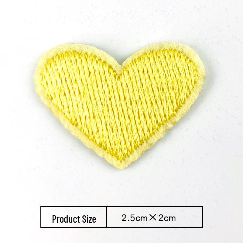 Heart Embroidery Iron-on Patch for Clothing, Shoes, Hats, and Bags