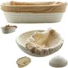 SET OF RATTAN BREAD PROOFING BASKETS 28 and 23 Cm