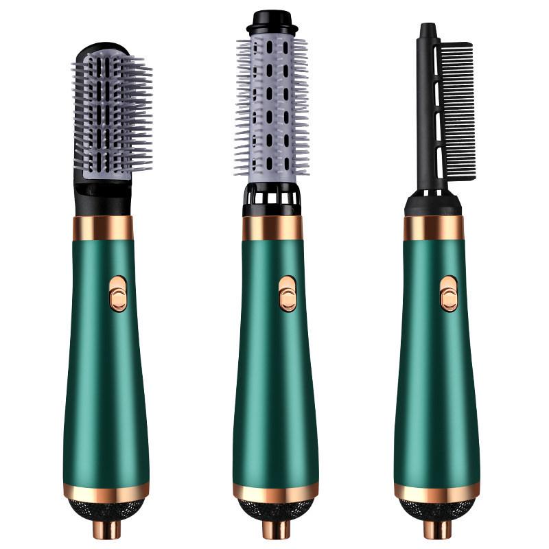 Negative Ion Hair Dryer Brush & Curling Iron for Straightening & Styling