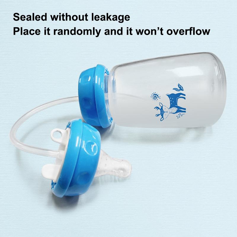 Hands-Free 150Ml Wide-Neck Baby Bottle,Milk Storage Bottle,Pacifier,Multi-Function Anti-Drop Gravity Ball Feeding Bottle