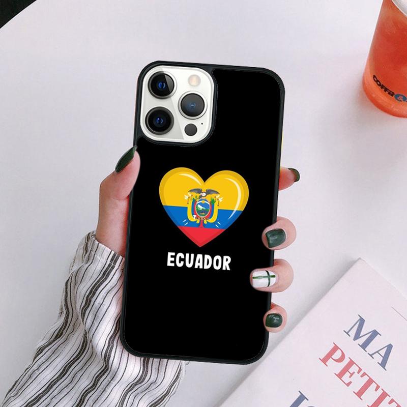 Custodia per Telefono Bandiera dell'Ecuador Per iPhone 17 Air 14 13 12 16Pro Max 15 11 Plus Max Cover Shell coque