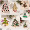 Zinc Zinc Alloy Christmas Tree Brooch Shiny Xmas Holiday Jewelry Festive Lapel Pin  Xmas Gifts