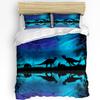 Dinosaur Bedding Set For Bedroom Bed Home Various Different Ancient Animals From Jurassic Duvet Cover Quilt Cover And Pillowcase