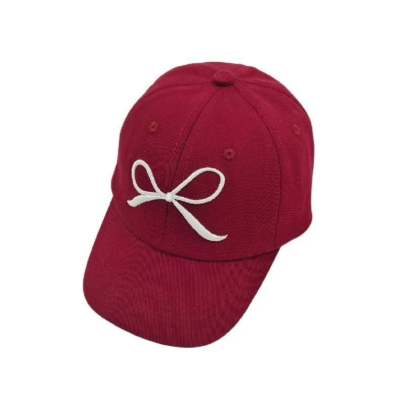 Hip Hop Duck Tongue Cap With Sweet Bow Embroidery For Children In Various Colors