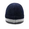 Winter Warm Wool Hat Knitted Pullover Hat Velvet Windproof Ear Protection Hat Thick Biker Hat for Men Women