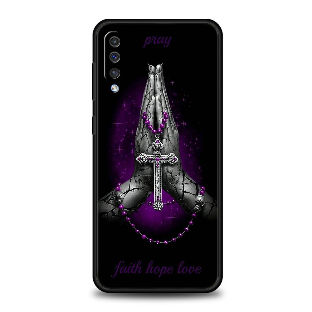 Faith Christian Religious Jesus Clear Phone Case For Samsung A56 A36 A26 A34 A17 A16 A06 A14 A12 A54 A72 A52 A50 A40 A32 Cover